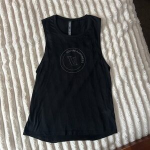 Vuori Black Tank Inspire Happiness